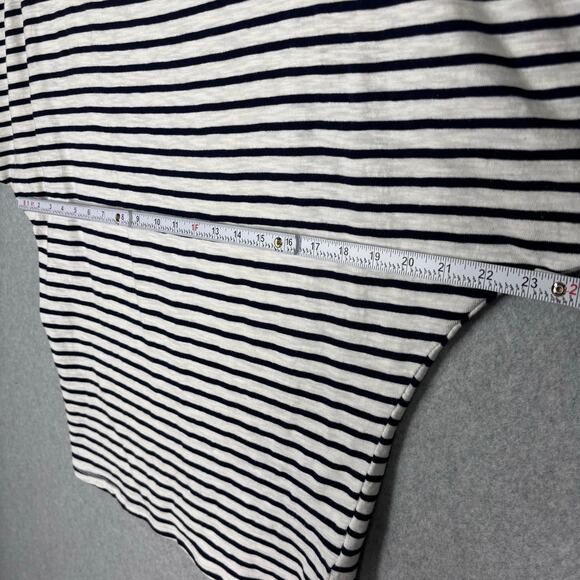 UMGEE Top Womens Small Blue White Striped‎ Tunic Nautical Boat Sailing Jersey - Picture 7 of 10